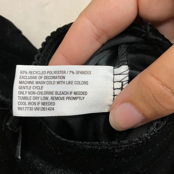 NWT Wild Fable Women's Size XS Black Satin Elastic Waist Velour Maxi Skirt - Picture 8 of 13